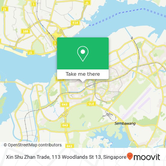 Xin Shu Zhan Trade, 113 Woodlands St 13 map
