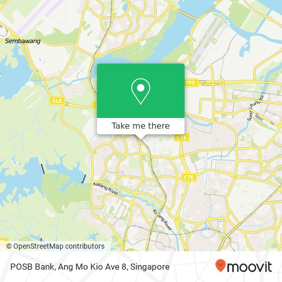 POSB Bank, Ang Mo Kio Ave 8 map