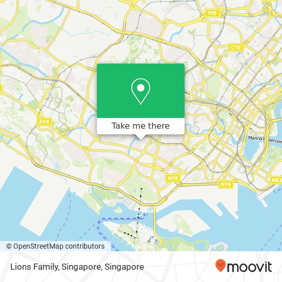 Lions Family, Singapore map