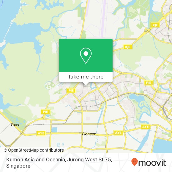Kumon Asia and Oceania, Jurong West St 75 map