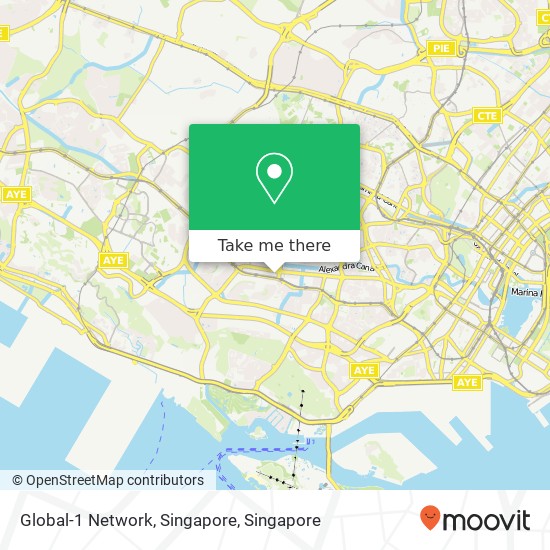Global-1 Network, Singapore map