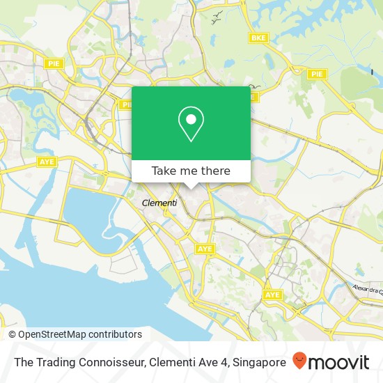 The Trading Connoisseur, Clementi Ave 4 map