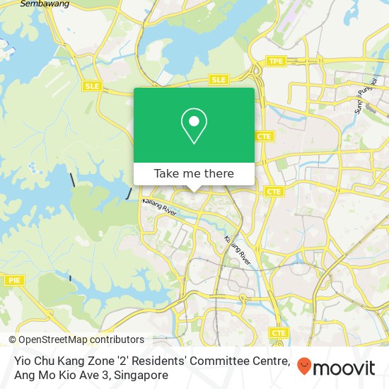 Yio Chu Kang Zone '2' Residents' Committee Centre, Ang Mo Kio Ave 3 map