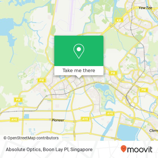 Absolute Optics, Boon Lay Pl map