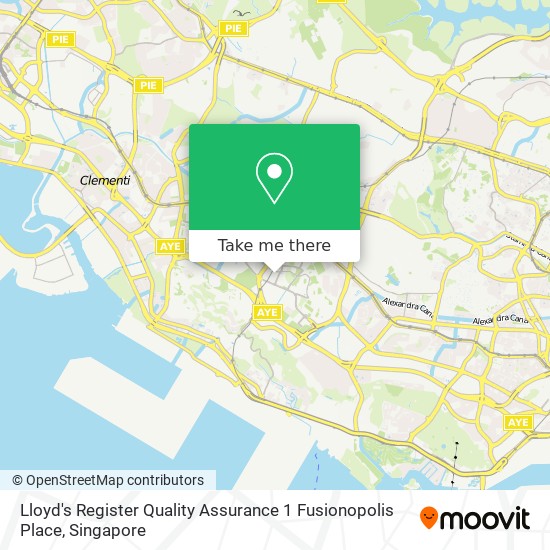 Lloyd's Register Quality Assurance 1 Fusionopolis Place map