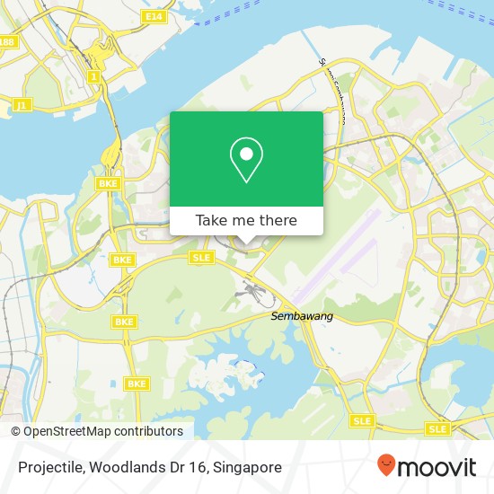 Projectile, Woodlands Dr 16 map