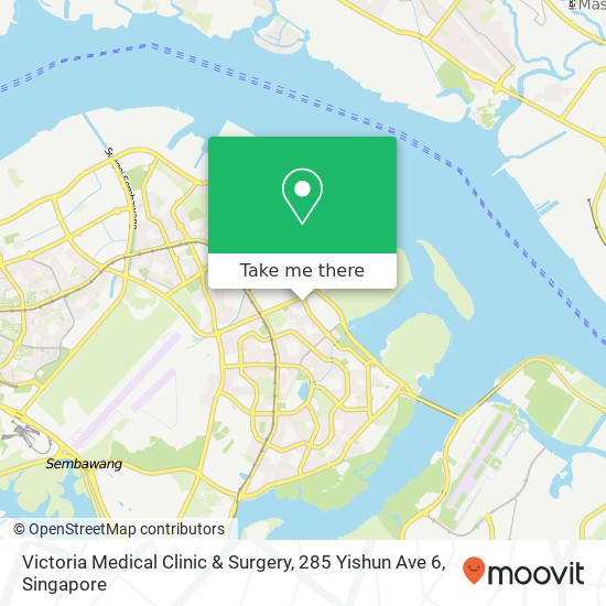 Victoria Medical Clinic & Surgery, 285 Yishun Ave 6地图