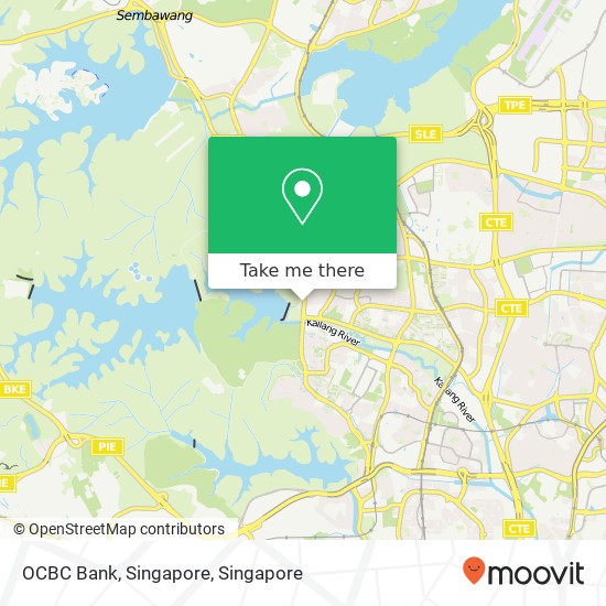 OCBC Bank, Singapore map