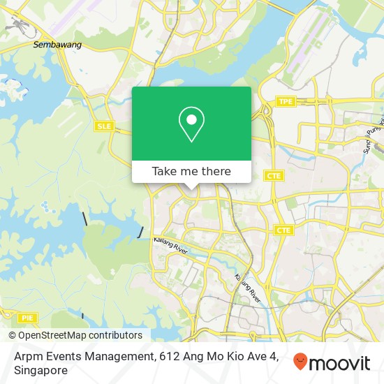 Arpm Events Management, 612 Ang Mo Kio Ave 4 map