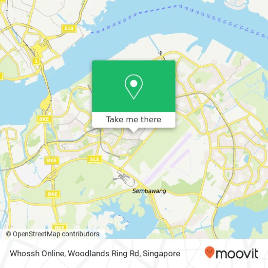 Whossh Online, Woodlands Ring Rd map