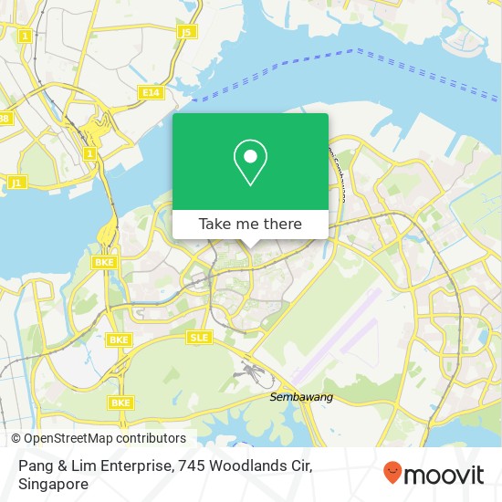 Pang & Lim Enterprise, 745 Woodlands Cir地图