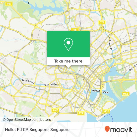 Hullet Rd CP, Singapore map