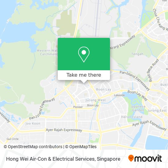 Hong Wei Air-Con & Electrical Services map