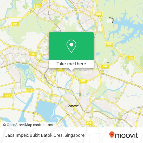 Jacs Impex, Bukit Batok Cres map