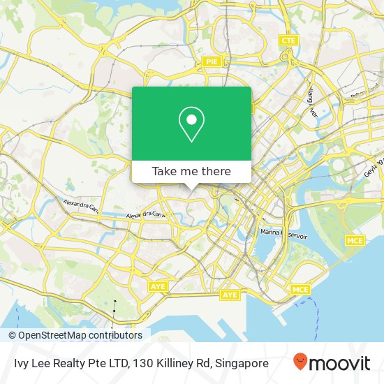 Ivy Lee Realty Pte LTD, 130 Killiney Rd map