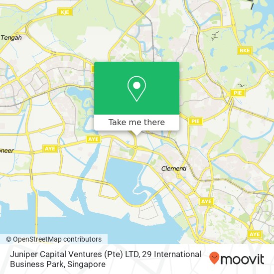 Juniper Capital Ventures (Pte) LTD, 29 International Business Park map