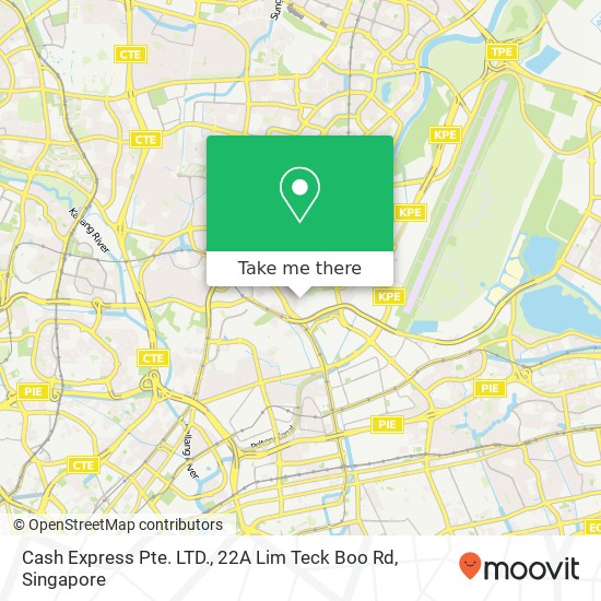 Cash Express Pte. LTD., 22A Lim Teck Boo Rd地图