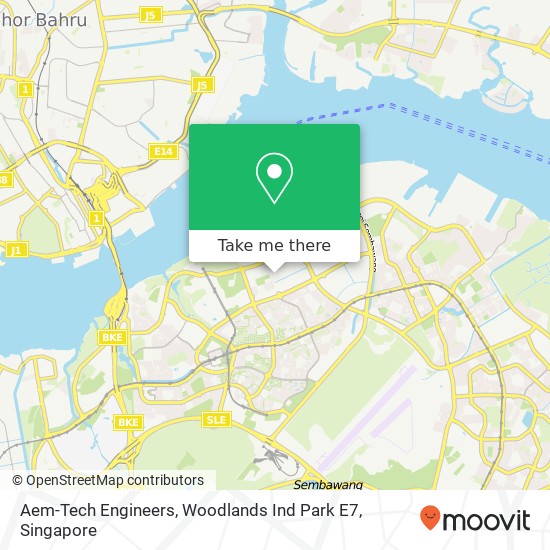 Aem-Tech Engineers, Woodlands Ind Park E7 map