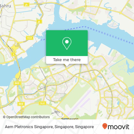 Aem Pletronics Singapore, Singapore map