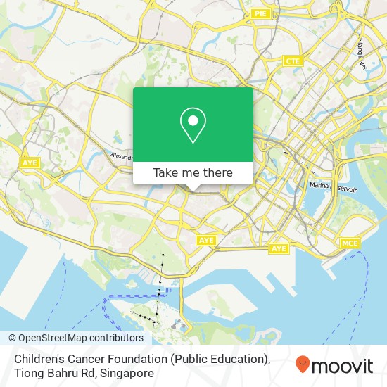 Children's Cancer Foundation (Public Education), Tiong Bahru Rd map