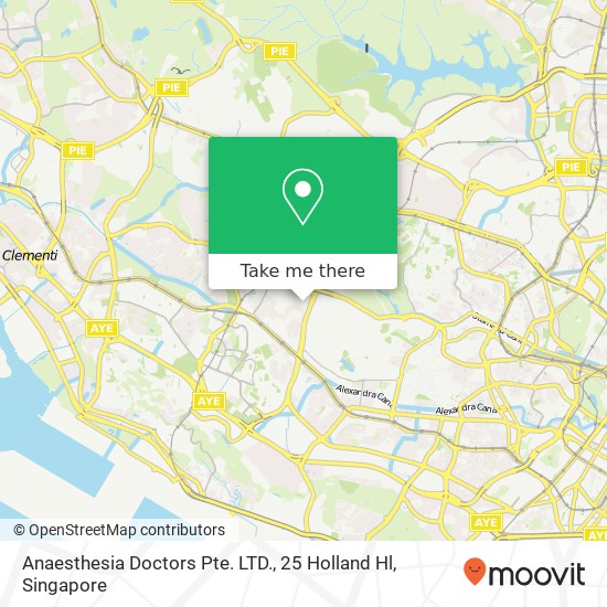 Anaesthesia Doctors Pte. LTD., 25 Holland Hl map