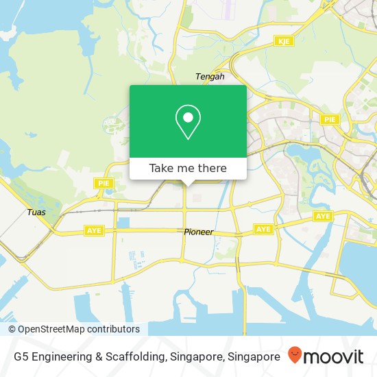 G5 Engineering & Scaffolding, Singapore map