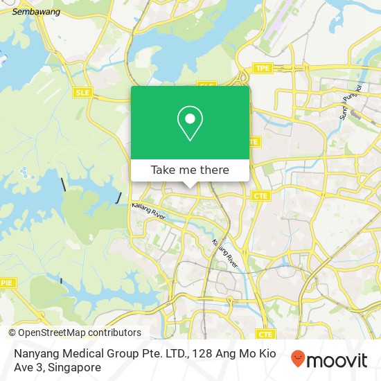 Nanyang Medical Group Pte. LTD., 128 Ang Mo Kio Ave 3 map