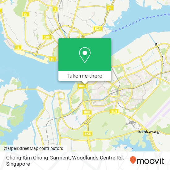 Chong Kim Chong Garment, Woodlands Centre Rd map