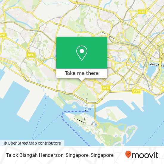 Telok Blangah Henderson, Singapore map