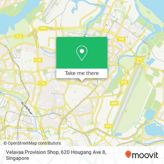 Velavaa Provision Shop, 620 Hougang Ave 8地图