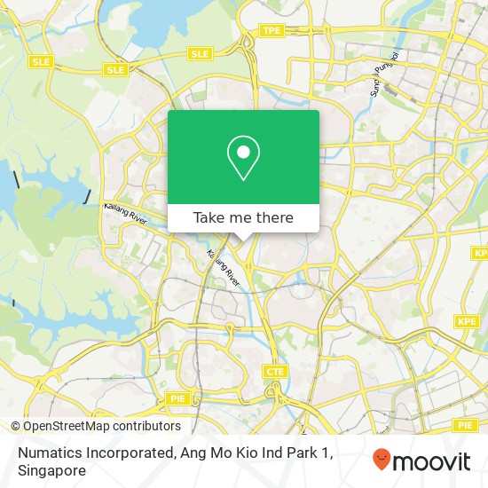 Numatics Incorporated, Ang Mo Kio Ind Park 1 map