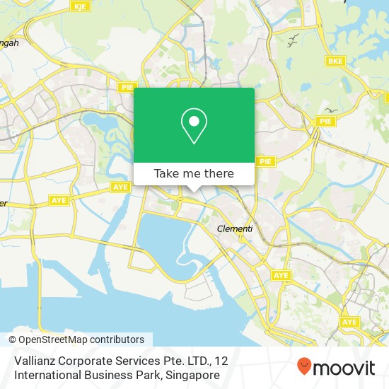 Vallianz Corporate Services Pte. LTD., 12 International Business Park地图