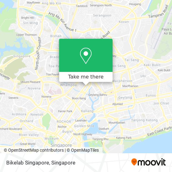 Bikelab Singapore map