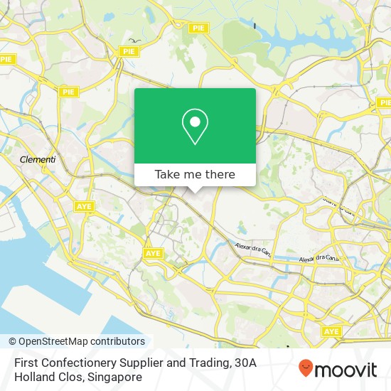 First Confectionery Supplier and Trading, 30A Holland Clos map