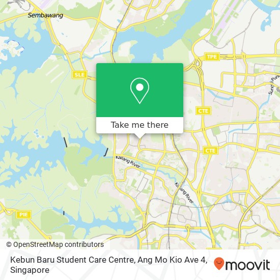Kebun Baru Student Care Centre, Ang Mo Kio Ave 4 map
