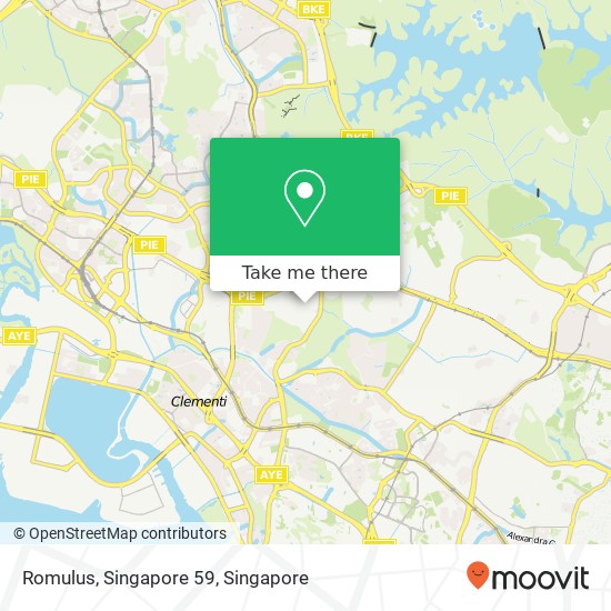Romulus, Singapore 59 map