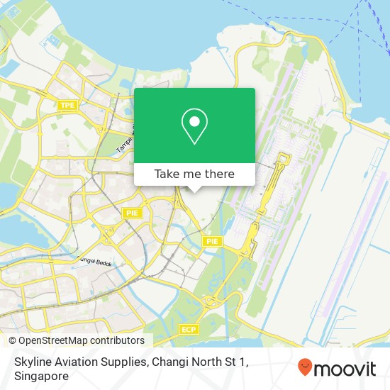 Skyline Aviation Supplies, Changi North St 1 map