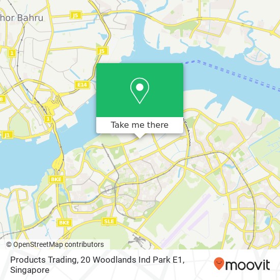 Products Trading, 20 Woodlands Ind Park E1地图