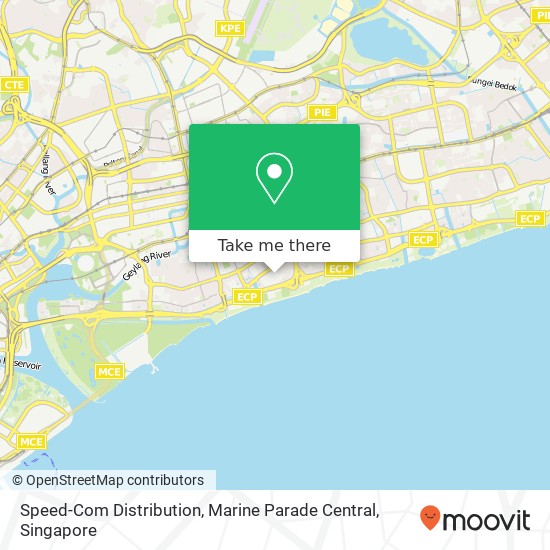 Speed-Com Distribution, Marine Parade Central map