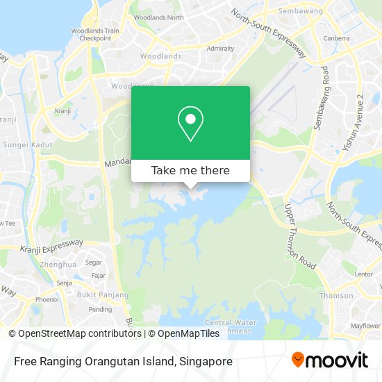 Free Ranging Orangutan Island map