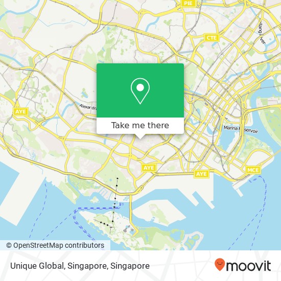 Unique Global, Singapore map