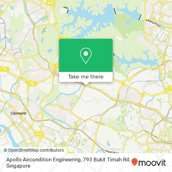 Apollo Aircondition Engineering, 793 Bukit Timah Rd map