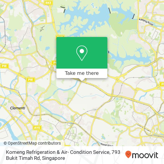 Komeng Refrigeration & Air- Condition Service, 793 Bukit Timah Rd地图