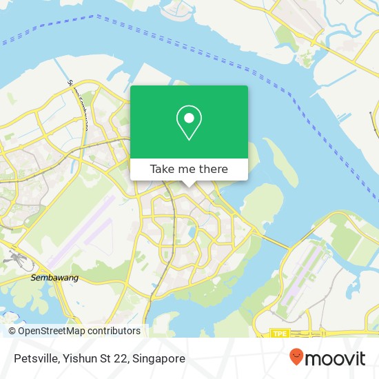 Petsville, Yishun St 22地图