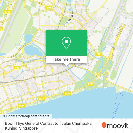 Boon Thye General Contractor, Jalan Chempaka Kuning地图