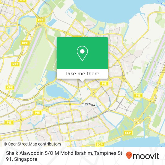 Shaik Alawoodin S / O M Mohd Ibrahim, Tampines St 91地图