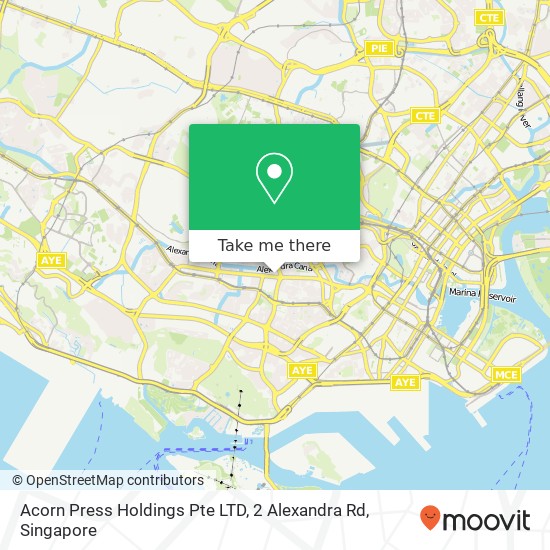 Acorn Press Holdings Pte LTD, 2 Alexandra Rd地图