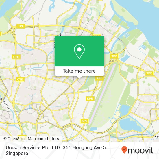 Urusan Services Pte. LTD., 361 Hougang Ave 5地图
