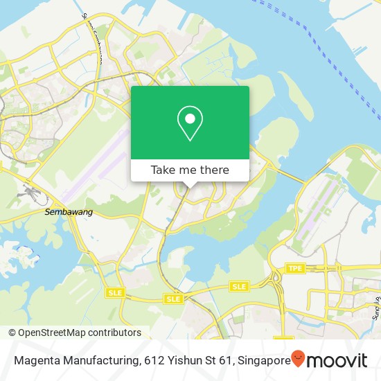 Magenta Manufacturing, 612 Yishun St 61地图