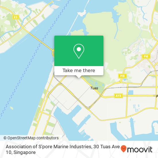 Association of S'pore Marine Industries, 30 Tuas Ave 10地图